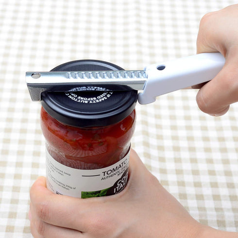 Kichwit Adjustable Jar Opener for Arthritis & Weak Hands & Seniors, Easily Opens 3/8" to 4" Jar and Bottle Lids, Free Bonus Bottle Opener Keychain...