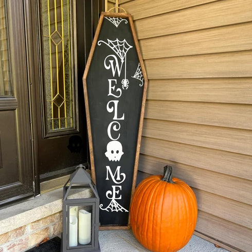 Halloween Stencils for Painting on Wood Door Sign Reusable Large Holiday Stencil for Crafts Canvas Wall Shirts Cookie Drawing Paint Decorating (Ha...