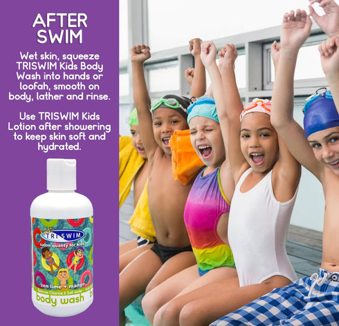 TRISWIM KIDS Scented Body Wash After-Swimmer Skincare, Chlorine Removal, Soothes and Moisturizes Skin, Relieves Symptoms Eczema & Dry Skin...