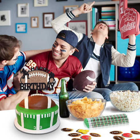 36 Pieces Football Pencils Football Party Favors Unsharpened Football Printed Wooden Pencils with Eraser Sports Themed Fun Drawing Pencils for Foo...