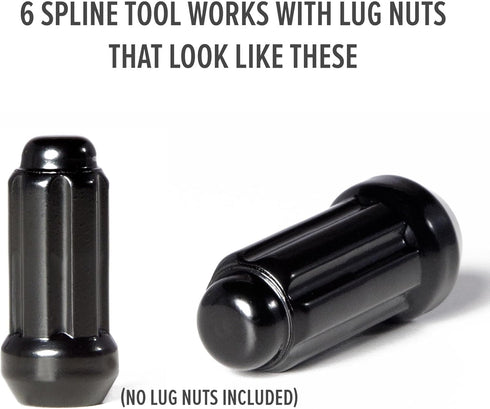 Circuit Performance Large Black 6 Point Spline Truck SUV Tool Key...