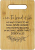 I Am the Bread of Life Cutting Boards for Kitchen, Christian Religious Gifts for Women, Bible Verse Bamboo Cutting Board, Christian Decorative Cut...