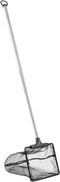 Lpraer Aquarium Fish Net 3.2" x 4" Fish Net with Extendable 7.4"-16.3" Telescopic Stainless Steel Long Handle Fine Mesh Fish Net for Fish Tank...