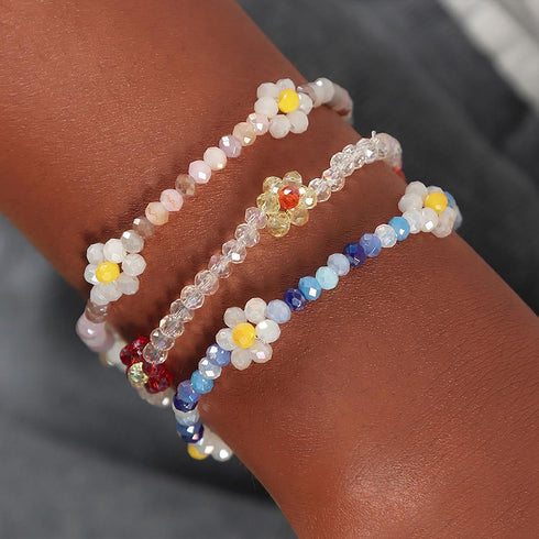 Harry and Henry Flower Bracelet Boho Summer Bracelets Boho Party Favors Bracelets for Teen Girls Summer Boho Bracelets for Women Party Favors for ...