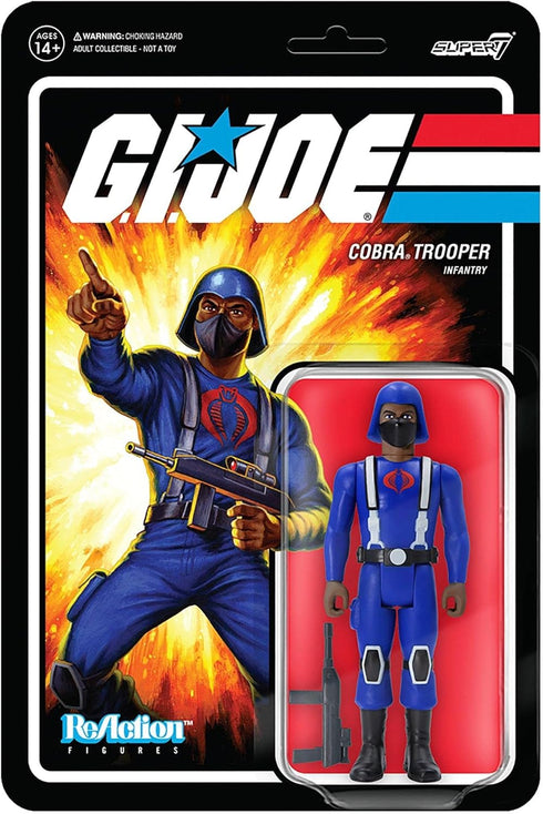 Super7 G.I. Joe Cobra Trooper Y-back (Brown) 3.75 in ReAction Figure...