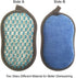 Multi-Purpose Scrub Sponges for Kitchen Scrub-it-Non-Scratch Double-Side Double-Effect Microfiber Sponge Along with Heavy Duty Scouring Power-Effo...