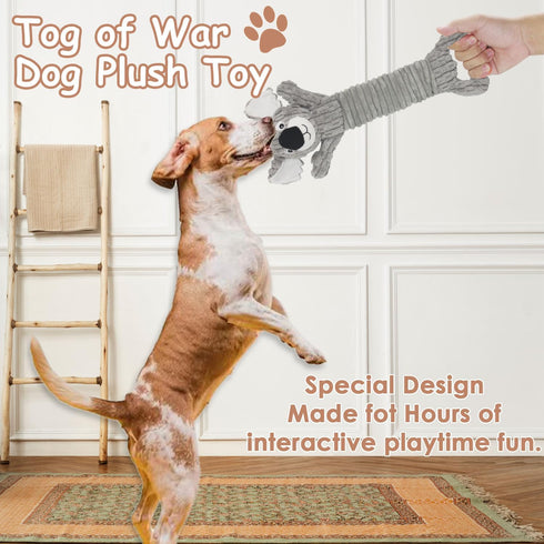 Dog Toys for Aggressive Chewers, Tug of War Dog Toys, Squeaky Dog Toys to Keep Them Busy, Large Dog Toys for Medium Dogs, Indestructible Dog Toys ...