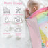 Baby Blankets Unicorn for Girls, Super Soft Floral Minky Toddler Newborn Blanket Double Layer with Dotted Backing Crib Receiving Blanket for Nurse...