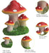 Saim Mushroom House Aquarium Decorations Fish Tank Rocks Caves Landscape Ornament Mini Landscape House Fairy Garden Decoration...