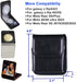 for Samsung Galaxy Z Flip 5, Flip 4, Flip 3 Belt Holster Phone Case, Leather Phone Pouch, Belt Clip Phone Holder for Motorola Razr + 2023, 40 Ultr...