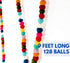 Colorful Felt Ball Pom Pom Garland | 9 Ft | Spring, Easter, Birthday, Christmas Decor | 100% Wool Felt | Boho Rainbow...