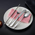 | Travel Utensils Set | Reusable Camping Cutlery Set | Stainless Steel Flatware Set | Portable Silverware Set with Case | Includes Knife/Fork/Spoo...
