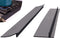 S&T INC. Stove Gap Covers, Silicone Crumb Catchers for Stove, Heat Resistant Stove Crumb Guards, Matte Black, 20.5 Inch x 2.3 Inch, 2 Pack