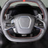 Real Carbon Fiber Steering Wheel Button Cover Sticker Compatible with Chevrolet Corvette C8 2020-2023, Car Steering Wheel Panel Protection Trim (B...