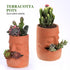 Terra Cotta Face Succulent Pots Planter Clay Pot Pretty Tribe Face Planter Holder Indoor Flower Pot Crafts Breathing Terracotta Pot DIY Decorative...