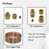 72'' Oil Pressure Gauge Tubing Kit, Set of Copper Tube and Threaded Parts, Universal Fit...