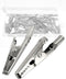 25 Pcs 2 Inches / 51 mm Metal Alligator Clip Spring Clamps,Silver Tone Nickel Plated, used in laboratory electric testing work and Cable Lead Clip...