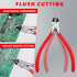 HAUTMEC 5" Precise Small Flush Cutting of Engineer Wire Cutter Plier 2PCS with Location Pin for Fine Shearing, Perfect for Circuit Board Cutting, ...