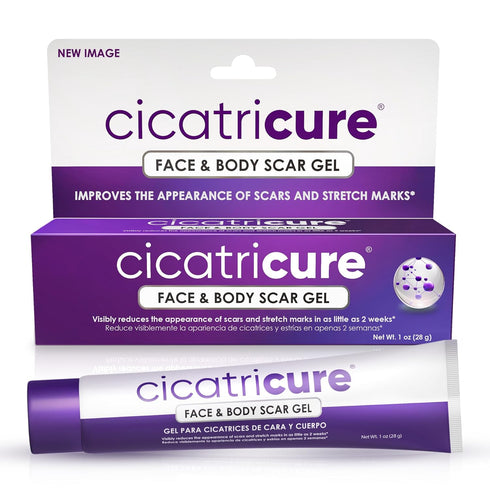Cicatricure Advanced Scar Gel for Face & Body - Proven Results in 2 Weeks, Scar Treatment for Surgical Scars, Stretch Marks, Scars of Burns and In...