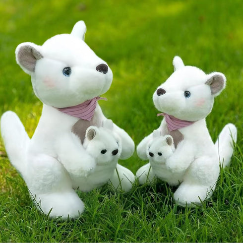 Kangaroo Stuffed Animal Plush Doll - Mother Kangaroo with Removable Child Kangaroo Plushies, Adorable Plushie for Ages 3 and Up, Ideal Gift for To...