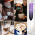 Powerful Milk Frother Handheld Foam Maker, Mini Whisk Drink Mixer for Coffee, Cappuccino, Latte, Matcha, Hot Chocolate, No Stand, Galaxy...