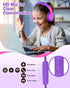 ELECDER Kids Headphones, S8 Wired Headphones for Kids with Microphone for Boys Girls, Adjustable 85dB/94dB Volume Limited, 3.5 mm Jack for School/...