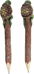 2 Pcs Wooden Turtle Pencils Hand Carved Sea Animal Life Cute Creative Stationery Twig Wood Pencils School & Office Supplies Unique Handmade Fun Pe...