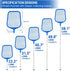 Pool Net - Pool Skimmer Net with 5 section detachable poles, 22.2''- 59.1'', Skimmer Net with Fine Mesh Net, Pool Leaf Net...