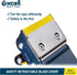 Excell Anti-Backflow Metal Packaging Tape Dispenser (2" Wide) for Packaging, Transportation, Moving and Box Sealing Carton (Tape Gun)...