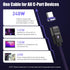 240W USB C to USB C Charger Cable, 48V 5A Magnetic Charging Cable 5.9ft, Nylon Braided Fast Charging for Type-C/Micro Compatible with Galaxy S24/S...