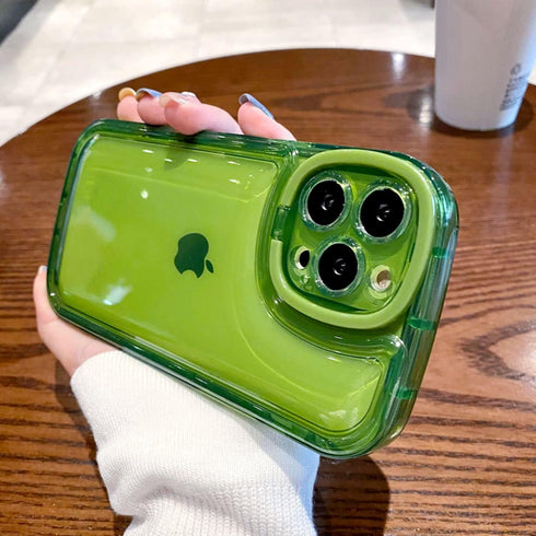 Ownest Compatible with iPhone 12 Pro Case with Clear Kickstand Creative Protective Design Case with Camera Holder for TPU Slim Shockproof Cool Pho...