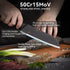 7" Chef Knife Ultra Thin, High Carbon Stainless Steel Sharp Santoku Knife for Kitchen All-Around Food, Professional for Family & Restaurant...