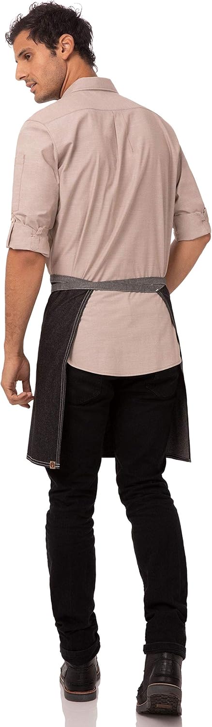 Chef Works Bronx Bib Apron with Scoop Neck...