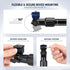 NEEWER Overhead Camera Mount Arm with Phone Clip, 22"/56cm 180°&360° 2 Section Flexible Holding Arm for Desk Stand, Fits 0.87"-1.1" Tube, 5.5lb/2....