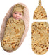 Swaddle Blankets?Beanie Hat Sets Soft Baby Receiving Tortilla Blanket New Born Soft Sleep Sacks for Infant Boys Girls 0-6M-6...
