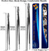 JETKONG Extra Long Kitchen Tweezers Heavy Duty Stainless Steel Cooking Tweezers, Set of 3 (9 12 14 Inch, Black)...