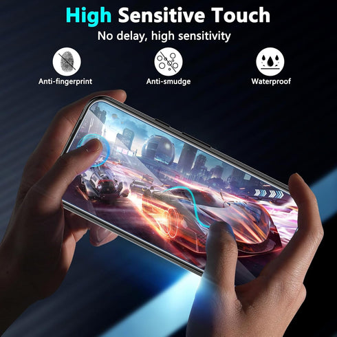 3 Pack Google Pixel 8a Screen Protector,9H Tempered Glass Film,Fingerprint Unlock Support, Full Coverage HD Clear Anti Scratch Bubble-Free Case Fr...