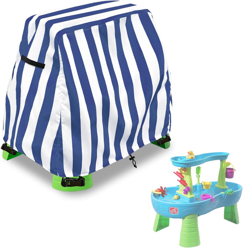 Kids Water Table Cover Fit Step2 Rain Showers Splash Pond Water Table,Waterproof Dust Proof Anti-UV Outdoor Toys Cover-Cover only...