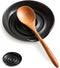 Spoon Rest, Large Spoon Holder for Kitchen Counter, Cooking Spoon Rest for Stove Top, Perfect for Framhouse Decor, Housewarming Gift Set, Black...