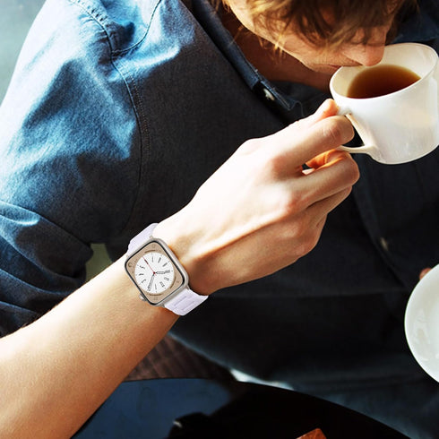 V-MORO Resin Band Compatible with Apple Watch Bands Series 10/9/8/7 41mm 42mm 40mm 38mm Fashion Lightweight Bracelet Strap Replacement for iWatch ...