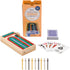 Regal Games Cribbage Board Game Set w/Storage - Fun Table Game with Wooden Board for Adults & Kids - 9 Metal Pegs, Deck of Playing Cards & 2-4 Pla...