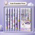 6 Pcs Erasable Retractable Pens Erasable Gel Ink Pens Cartoon Rabbit Erasable Soft Grip Pens 0.5mm Blue Ink Writing Pen School Pens Office Supplie...