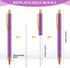 Handepo 20 Pcs Christmas Glitter Retractable Click Ball Pens Cute Pens for Journaling Fancy Pen for Women Metal Retractable Pen and 20 Pcs Replace...
