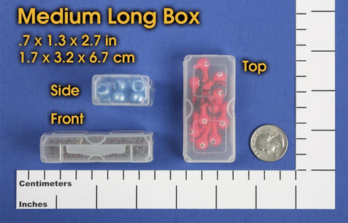 DotBox Medium Long Box - 12 pcs. Little Storage Boxes for Small Items Like Beads and Parts. Boxes Fit Inside DotBox Carrying Cases Sold Separately...