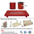 Wood Cutting Board Feet, Non-Slip Cutting Board Feet, Wooden Feet for Cutting Board, Cutting Board Legs to Raise Cutting Board (Padauk Short)...