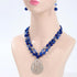 18” Beads Necklaces Cute Elegant Figure Glossy Teardrop Pendant Necklace Set for Women Holiday Gift...