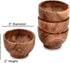 Bowl Sets Acacia Round Bowl for Condiments, Dip Sauce, Nuts, Candy and More (Set of 4), (3" x 3" x 2")...