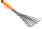 Finder Steel Hand Rake Soil Tiller with Ergonomic Handle, Small Leaf Rake Great for Gardening, Cultivating, Garden Sweep Yard Flower Beds...