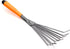 Finder Steel Hand Rake Soil Tiller with Ergonomic Handle, Small Leaf Rake Great for Gardening, Cultivating, Garden Sweep Yard Flower Beds...
