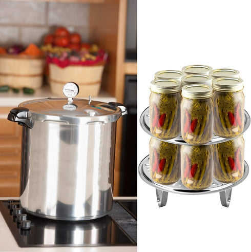 11-Inch Pressure Cooker Canner Rack (2-Pack) with Detachable Legs, Stainless Steel Pressure Canners for Canning Rack Compatible with Presto, All-A...